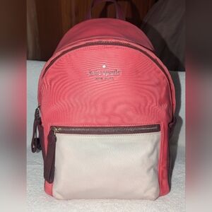 Kate Spade Pink and White Chelsea The Little Better Multi Pink Backpack